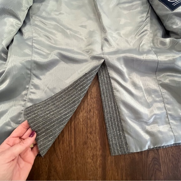 Hart Schaffner & Marx sz 42L gray pinstripe suit jacket blazer - Picture 12 of 16